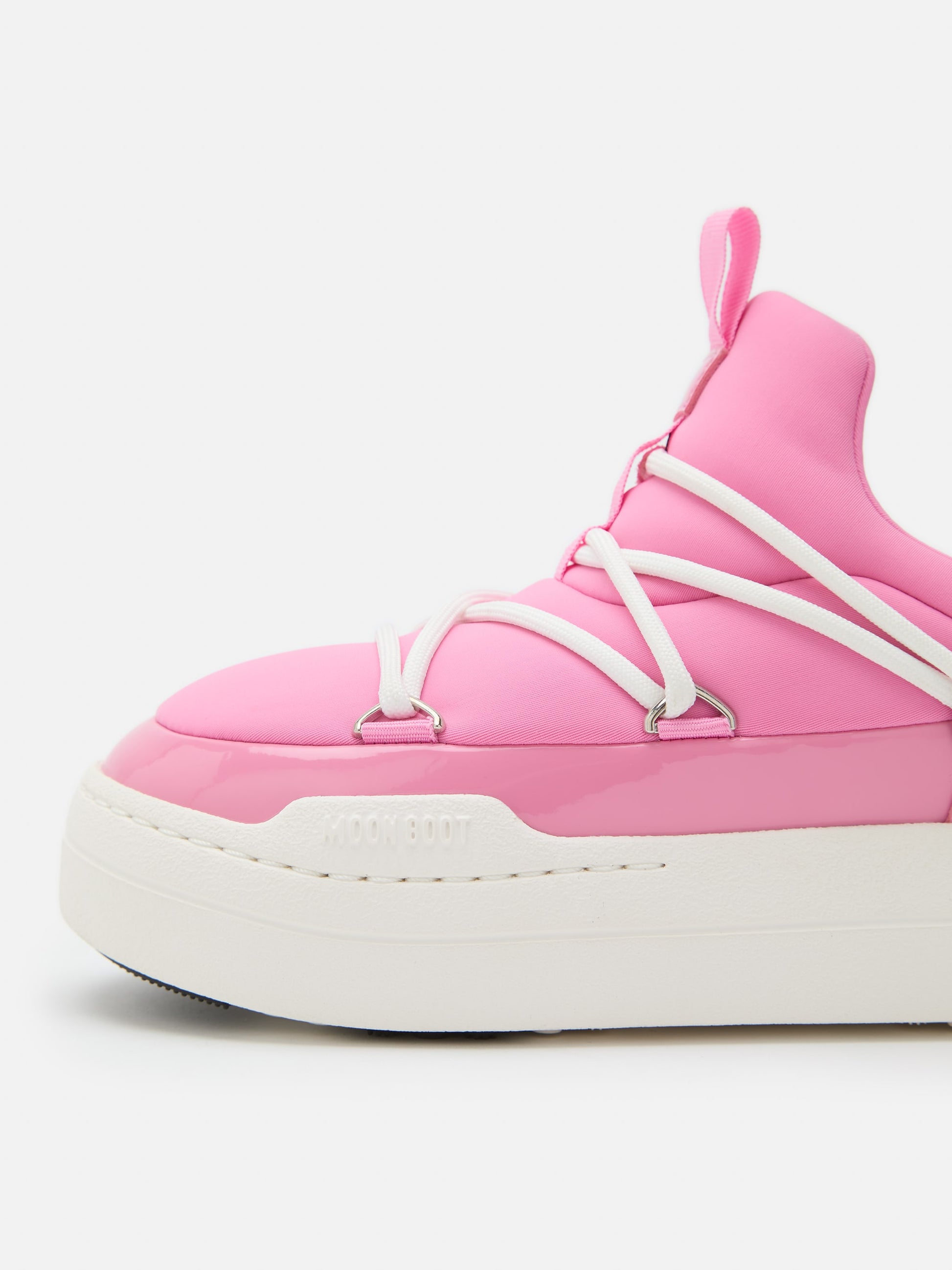 MOON BOOT JUNIOR PARK PINK LOW LACE SNEAKERS