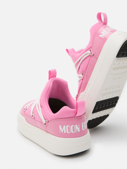 MOON BOOT JUNIOR PARK PINK LOW LACE SNEAKERS