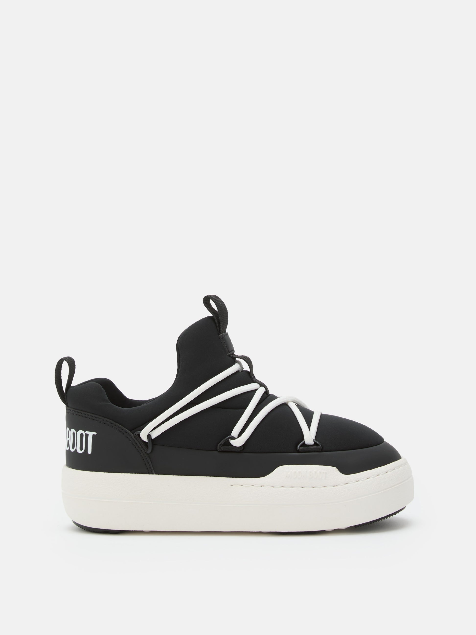 MOON BOOT JUNIOR PARK BLACK LOW LACE SNEAKERS