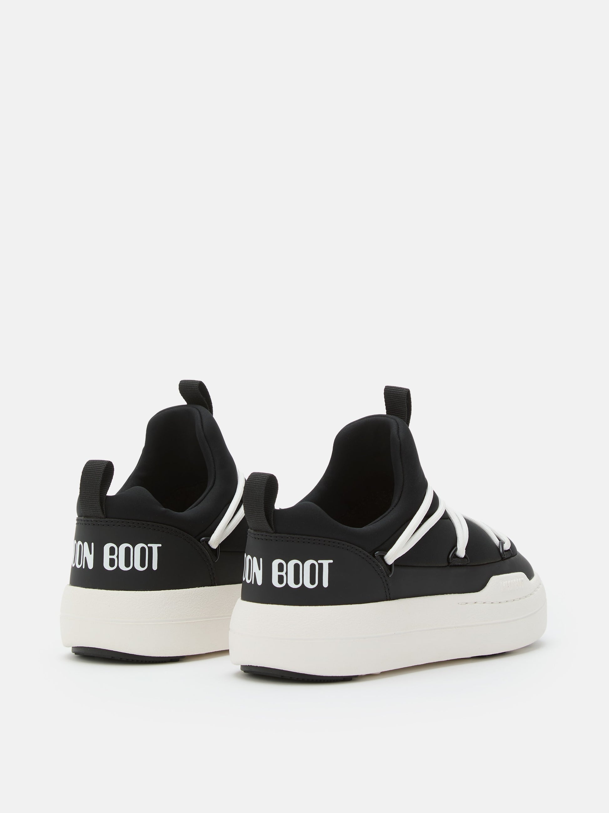 MOON BOOT JUNIOR PARK BLACK LOW LACE SNEAKERS