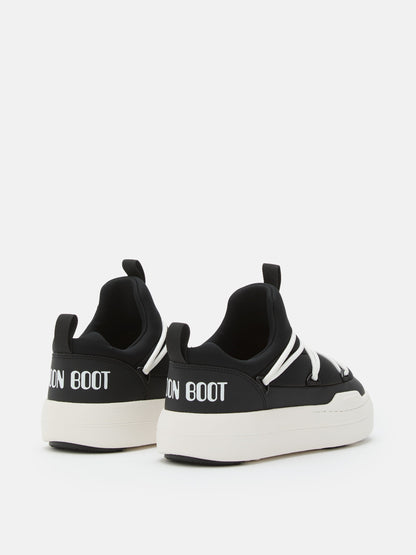 MOON BOOT JUNIOR PARK BLACK LOW LACE SNEAKERS