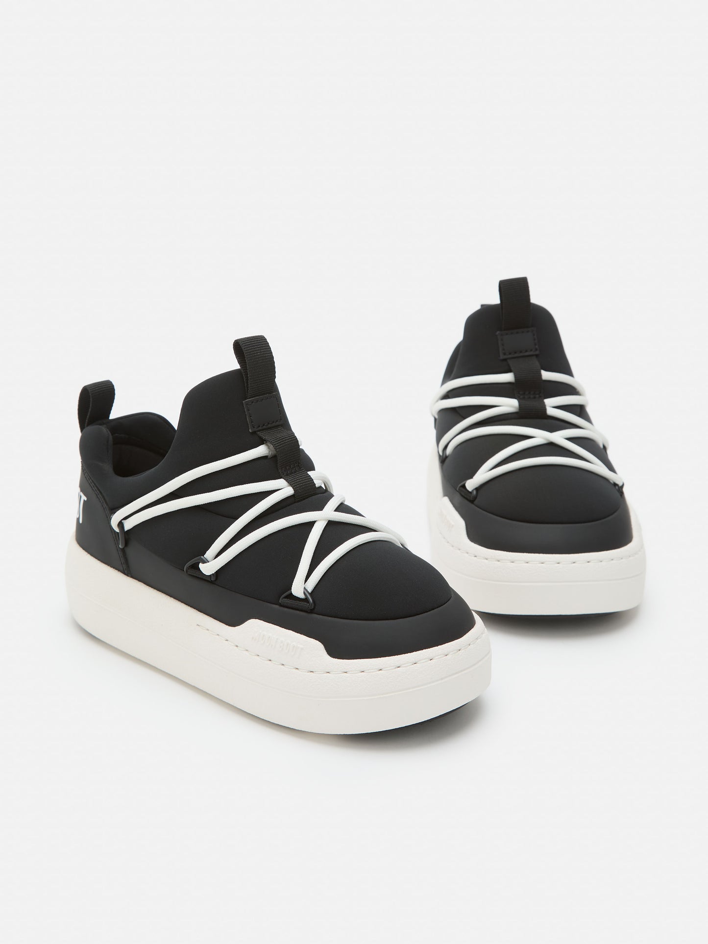 MOON BOOT JUNIOR PARK BLACK LOW LACE SNEAKERS