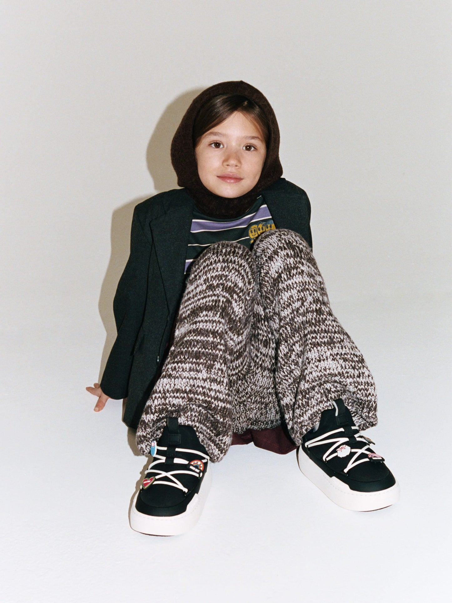 MOON BOOT JUNIOR PARK BLACK LOW LACE SNEAKERS