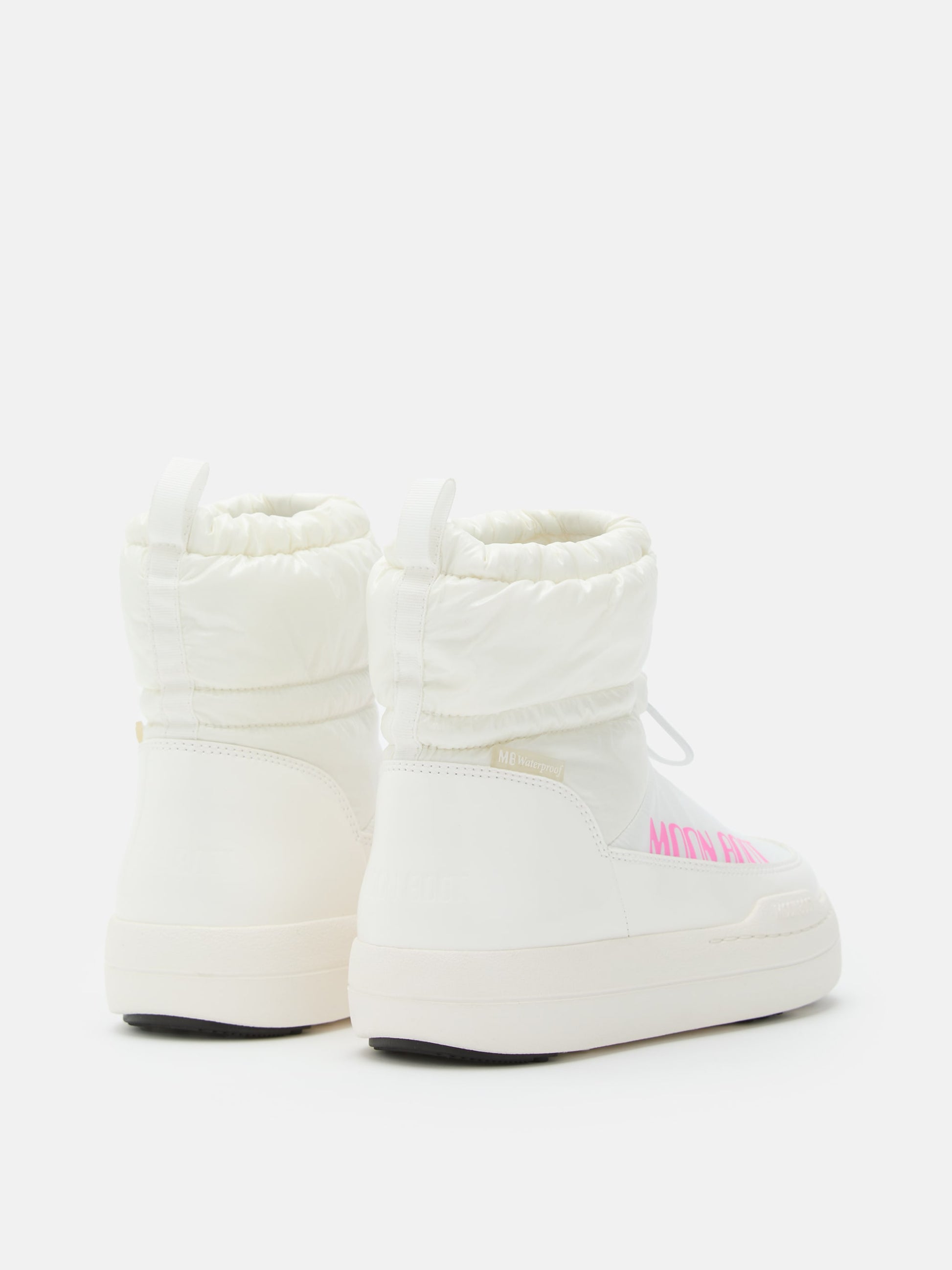 MOON BOOT JUNIOR PARK TUBE WHITE GLITTER MID BOOTS
