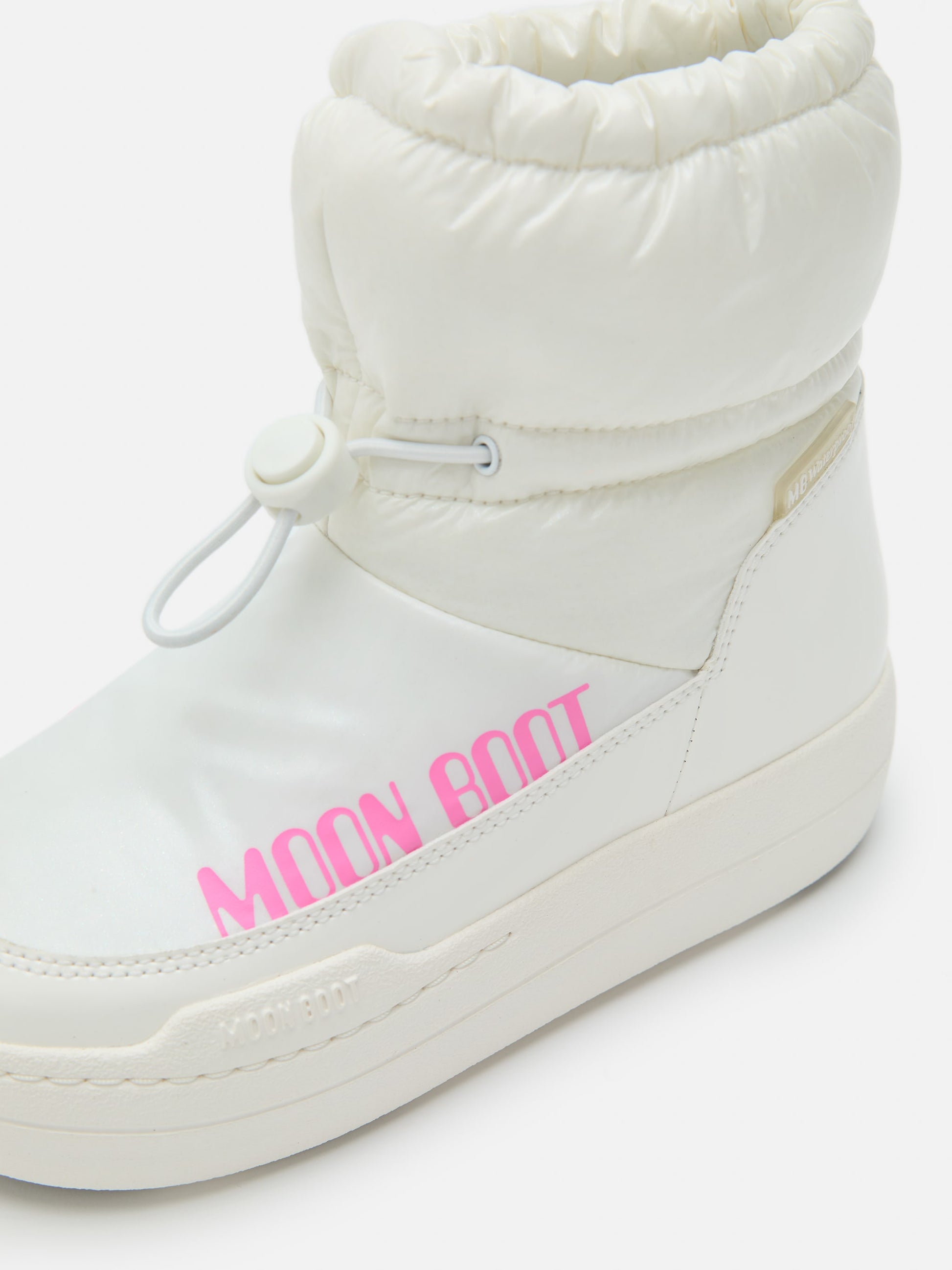 MOON BOOT JUNIOR PARK TUBE WHITE GLITTER MID BOOTS