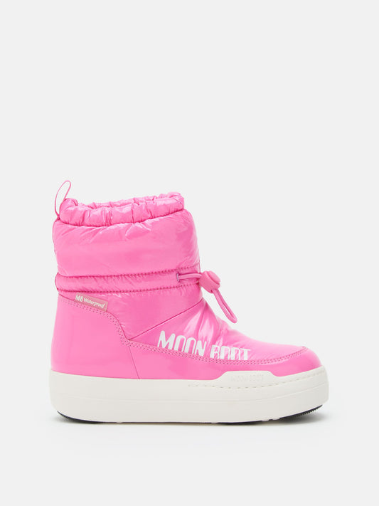 MOON BOOT JUNIOR PARK TUBE PINK GLITTER MID BOOTS