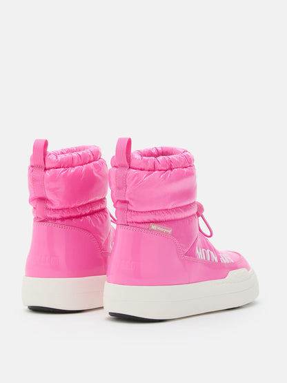 MOON BOOT JUNIOR PARK TUBE PINK GLITTER MID BOOTS
