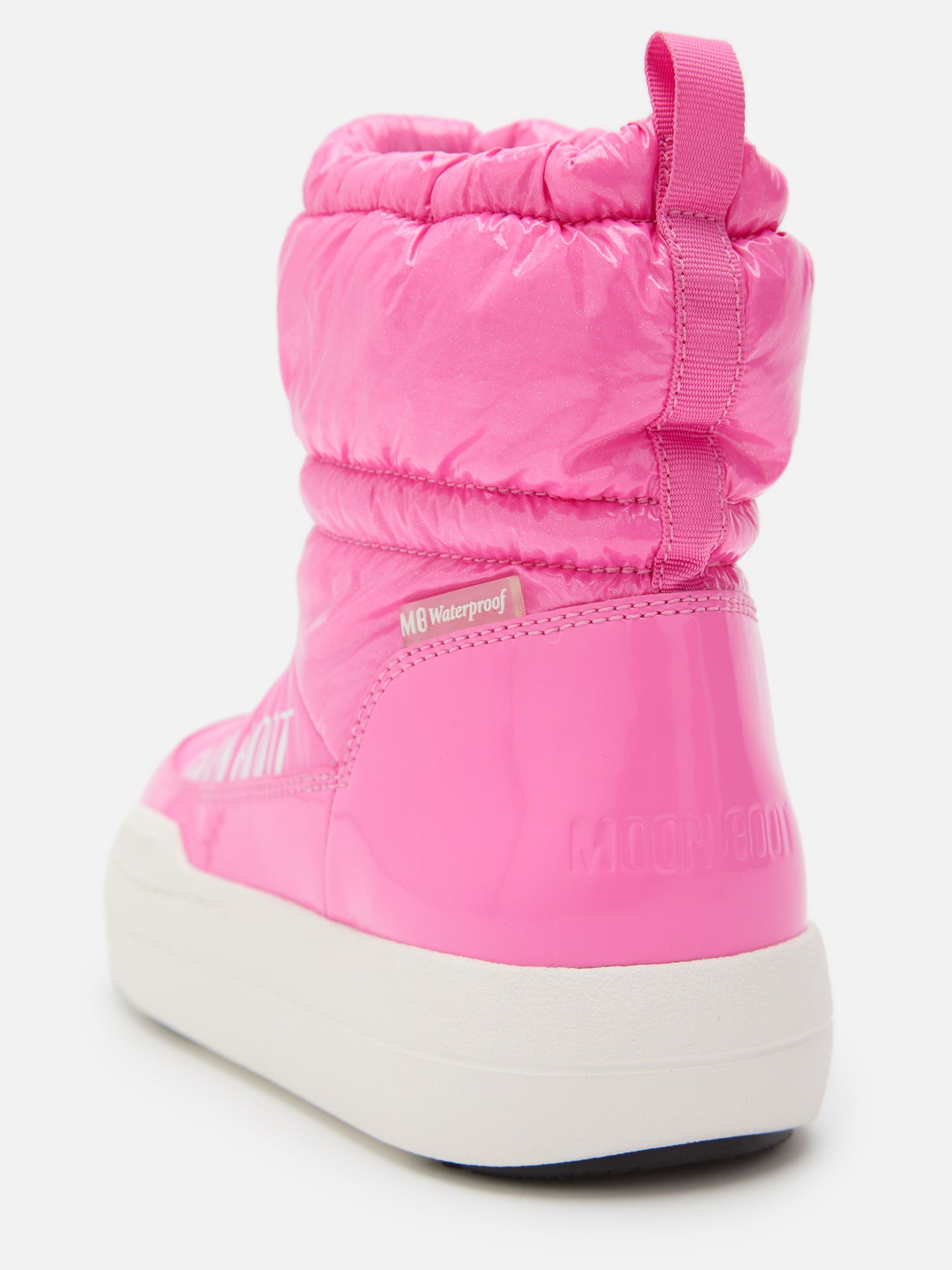 MOON BOOT JUNIOR PARK TUBE PINK GLITTER MID BOOTS
