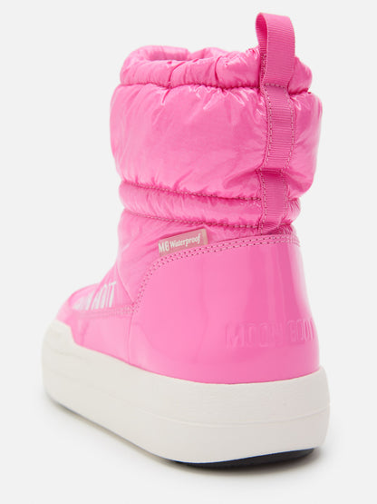 MOON BOOT JUNIOR PARK TUBE PINK GLITTER MID BOOTS